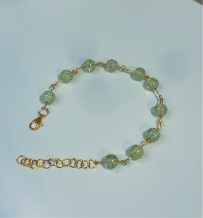 Light Green beaded bracelet