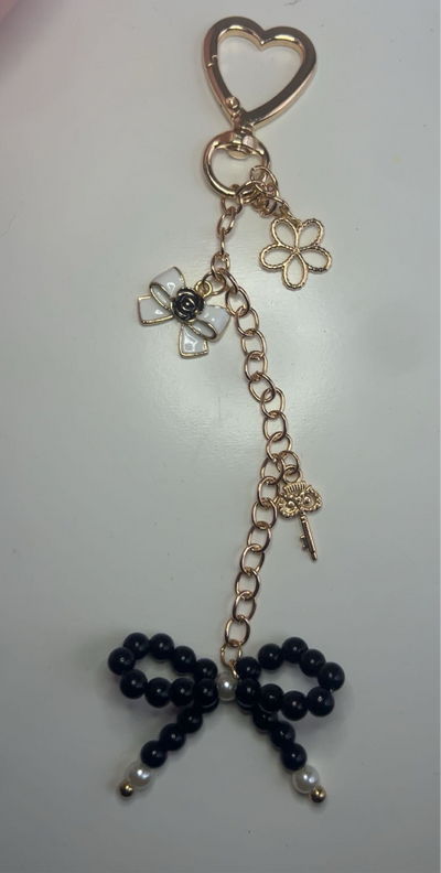 Black Bow Key Chain